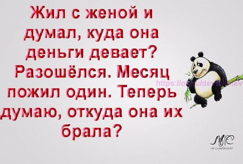 Жил с женой думал куда она деньги девает. Жил с женой думал куда она. Куда жена девает деньги. Думать чтобы жить.