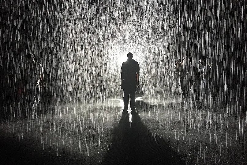 Drinking in the rain