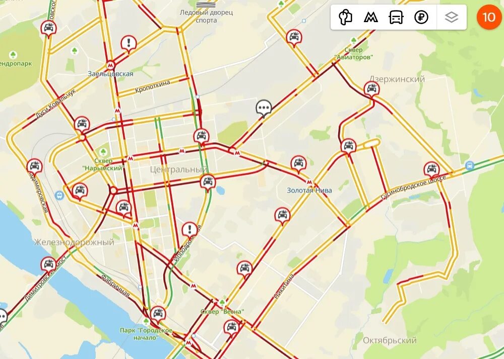 Гис пробки новосибирск. Пробка НСК 10 баллов. Пробки 10 баллов. Пробки Новосибирск.