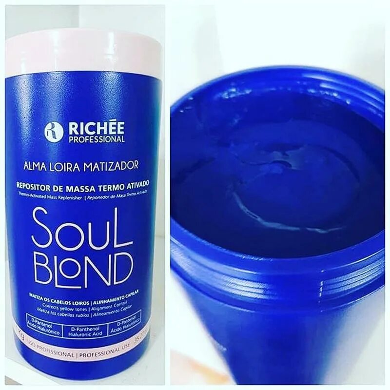 Синий ботокс. Richee soul blond. синий ботокс для волос. ботокс для волос richee soul blond. ботокс с синим пигментом.