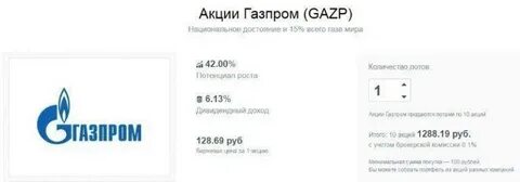 Акции газпрома физическому лицу