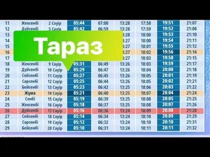 Ораза кестесы 2024
