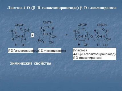 Химические свойства лактозы