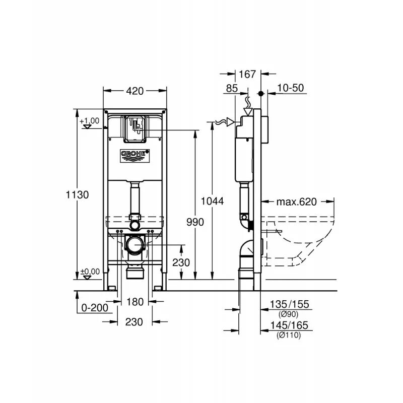 Инсталляция размеры для установки. Рамная инсталляция grohe rapid sl 38675001. grohe rapid sl 38713001. рамная инсталляция grohe rapid sl 38713001. габариты инсталляции для унитаза grohe.