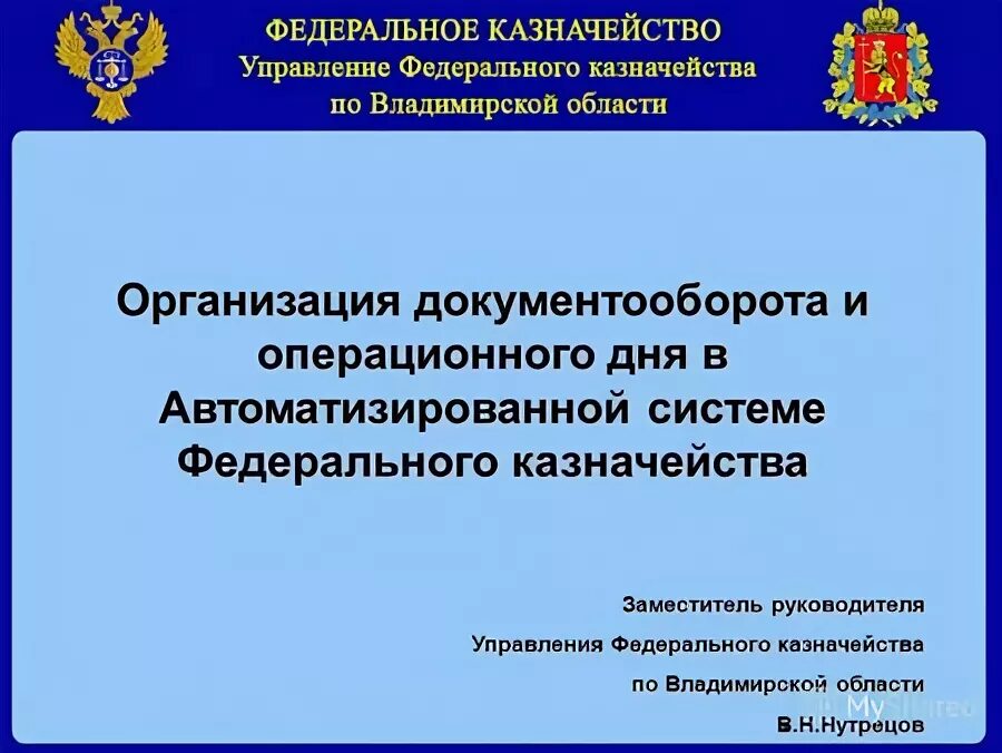 Цели федерального казначейства