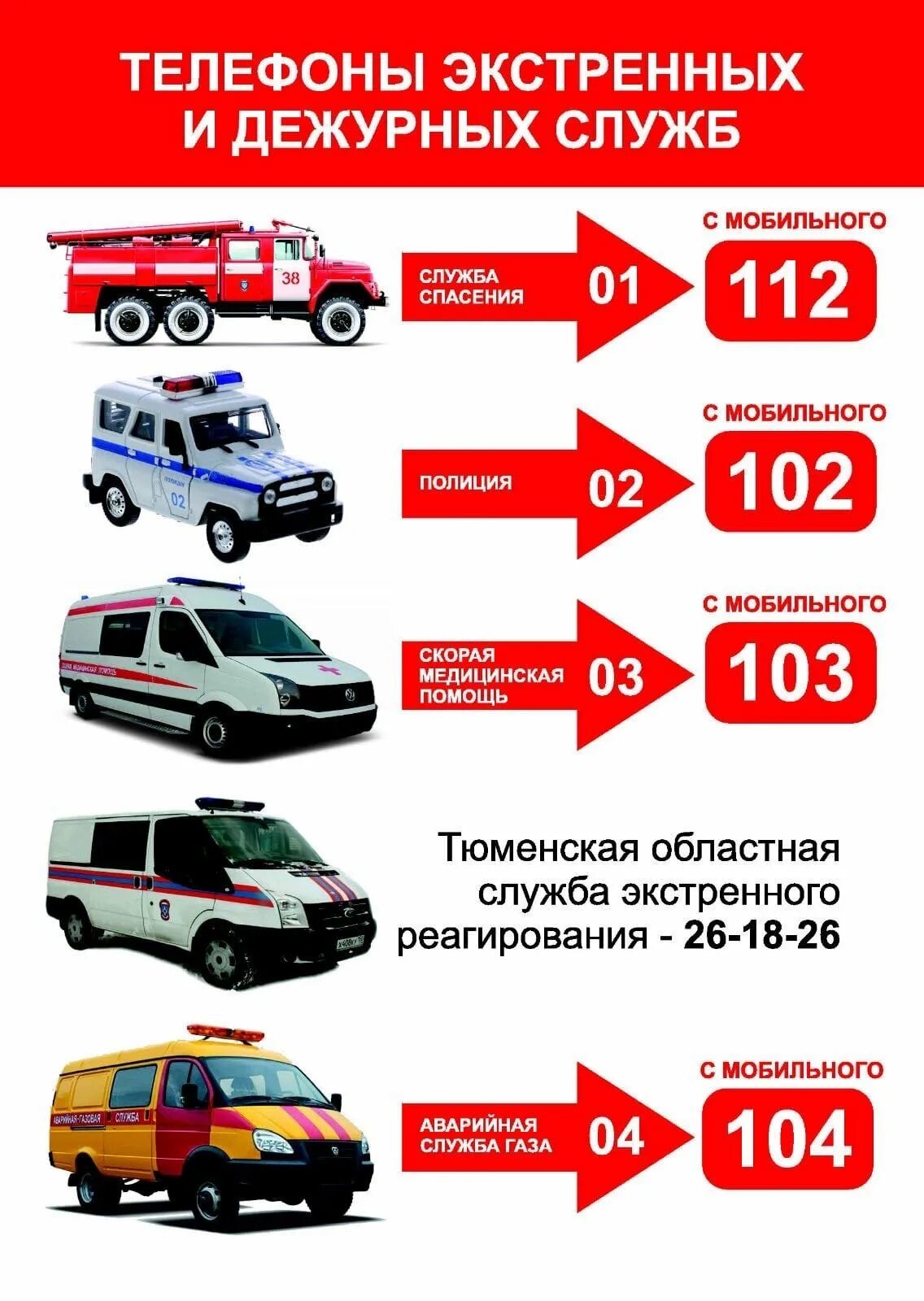 Экстренных служб таранить