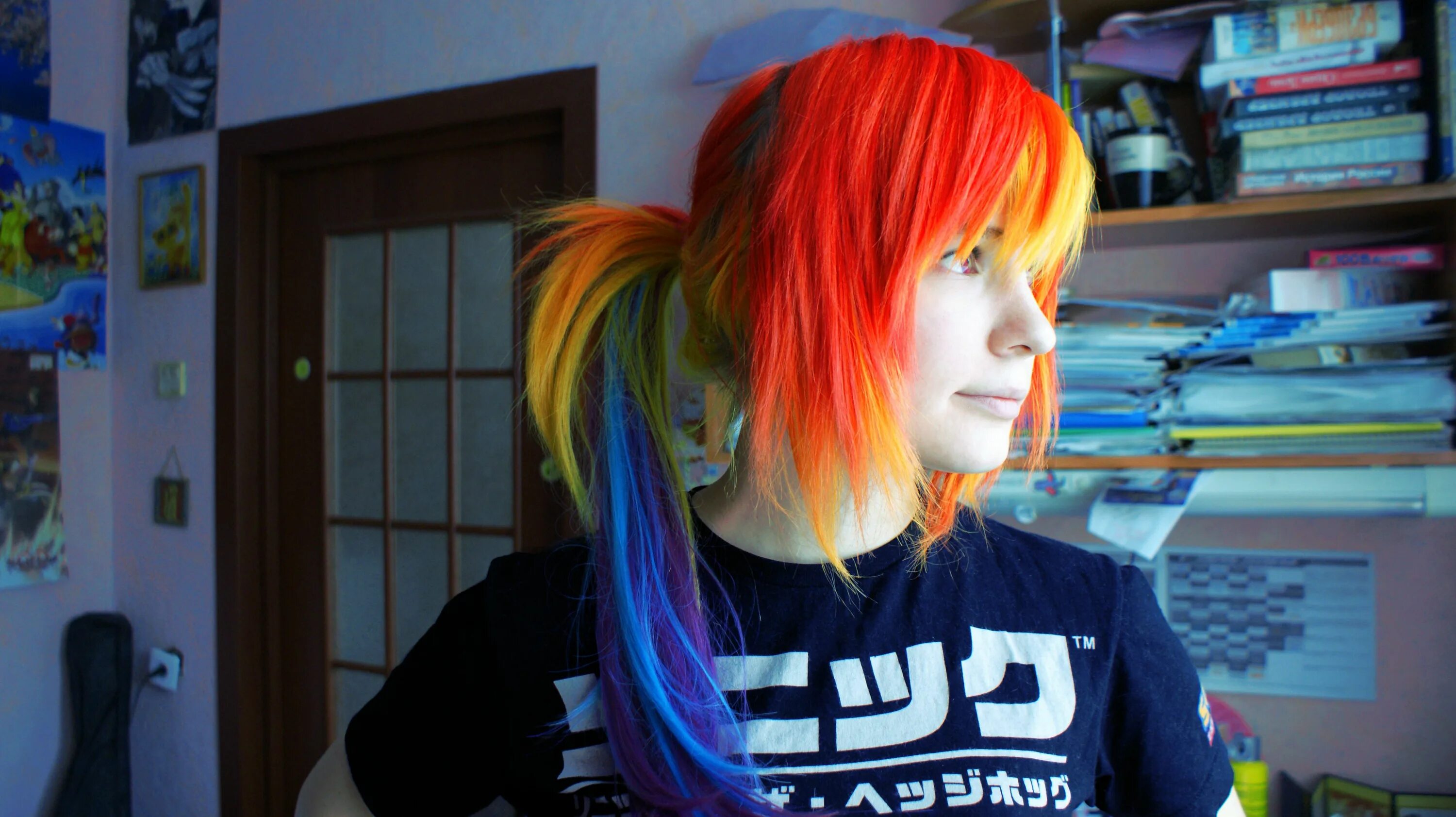 Рейнбоу хаир. Радуга на волосах. Радужные волосы. Радужные пряди. Причёски с разноцветными прядями для девочек.