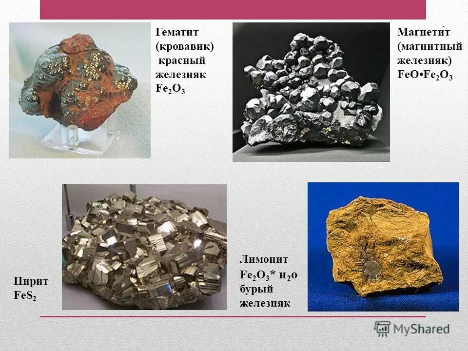 Марганец fe железо. Красный Железняк гематит fe2o3. Магнетит гематит лимонит. Красный Железняк(руда гематит fe2o3). Магнетит гематит бурый Железняк таблица.