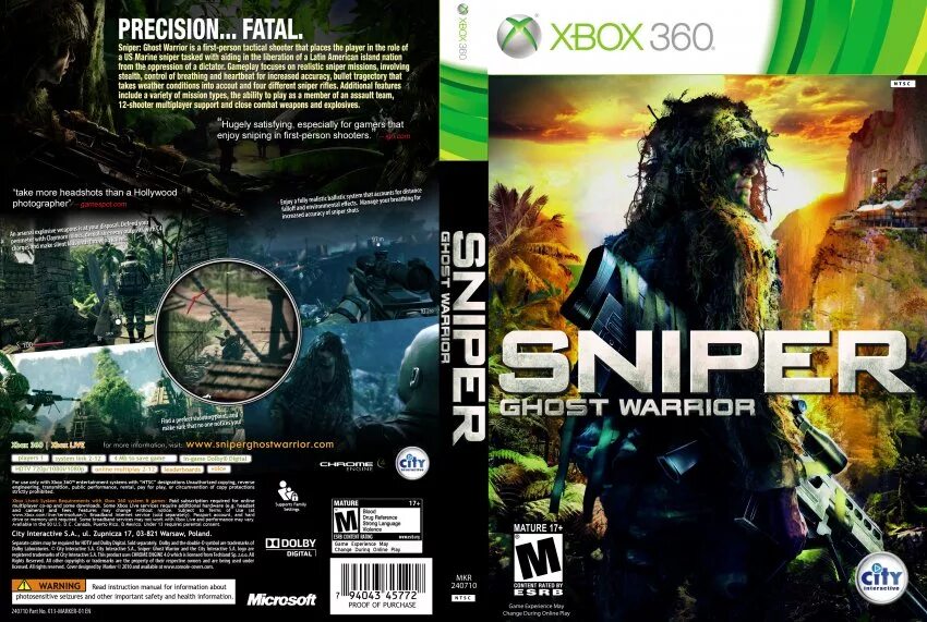 Игры xbox последний. Sniper Ghost Warrior Xbox 360. Sniper Ghost Warrior Xbox 360 обложка. Sniper Xbox 360 воин призрак. Snipers Xbox 360 обложка.