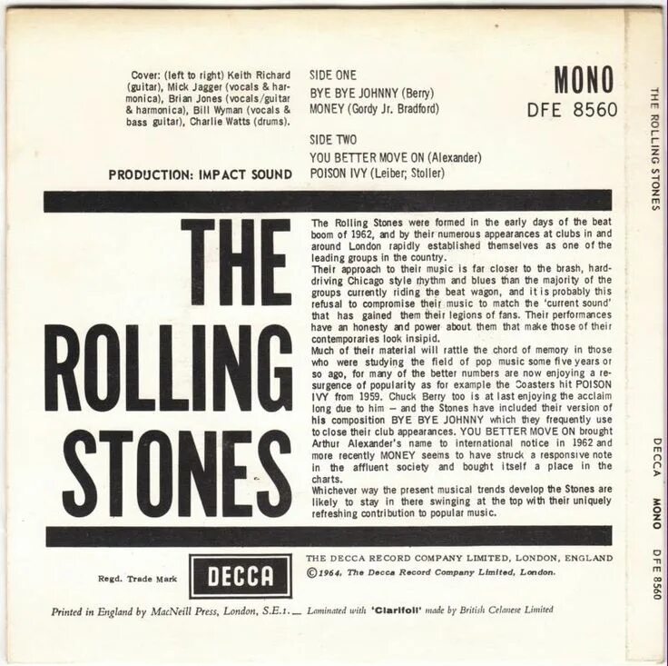 Перевод песни rolling stoned. Роллинг стоунз Decca – the Rolling Stones – Charted number 1 – January, 1964. The Rolling Stones текст. The Rolling Stones between the buttons mono.