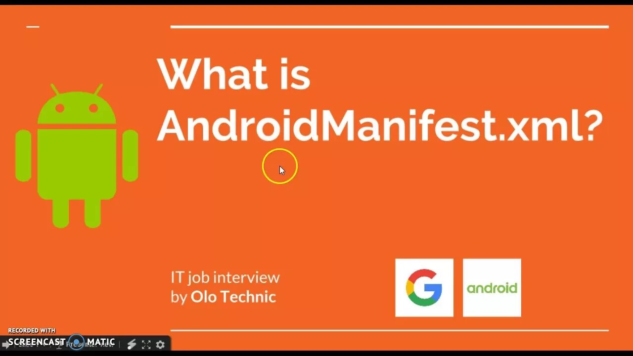 Androidmanifest xml. Androidmanifest.