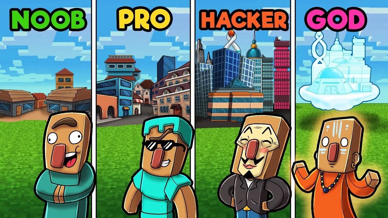 God hacks. НУБ vs Pro. NOOB vs Pro vs Hacker vs майнкрафт. NOOB Pro. Minecraft NOOB vs Pro.