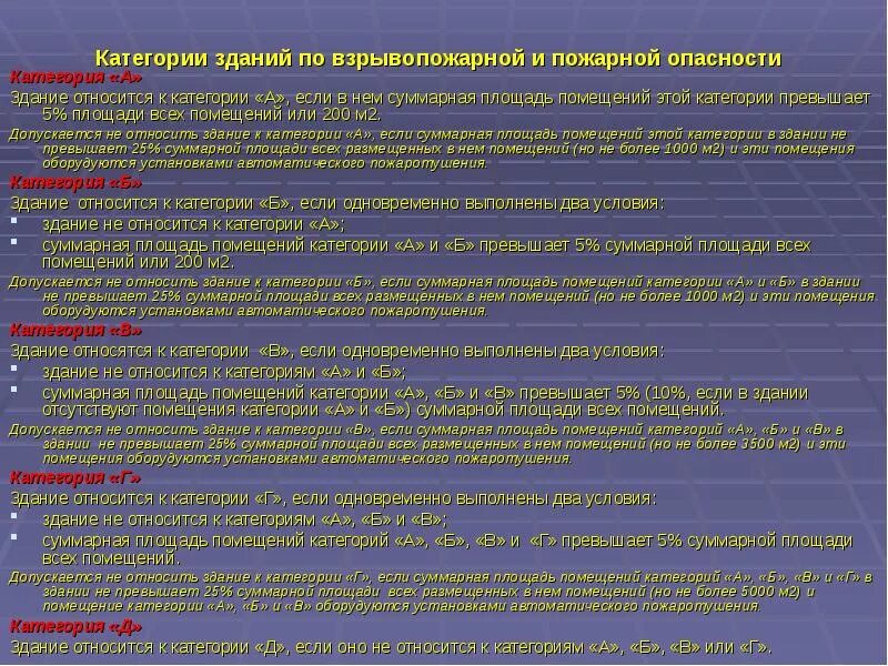 Категория опасности производства. К категории в1-в4 по взрывопожарной и пожарной опасности относятся:. Категории помещений по пожарной опасности. Категория здания по взрывопожарной опасности. Категории зданий по взрывопожароопасности.