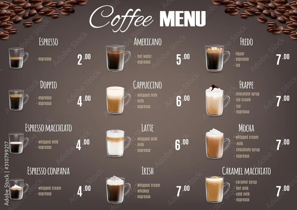 Sample coffee меню. Меню кофейных напитков. напитки в кофейне меню. меню кофе для кофейни. холодные кофейные напитки меню.