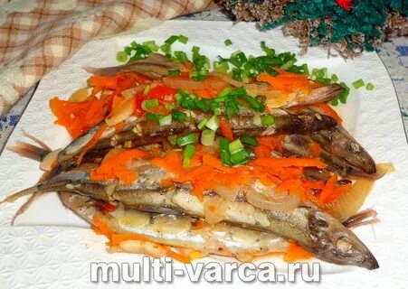Мойва тушеная с луком
