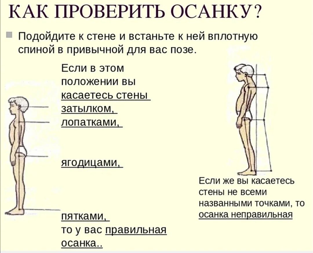 Как определить осанку. Как выровнять осанку. Как проверить осанку в домашних условиях. Правильная осанка.