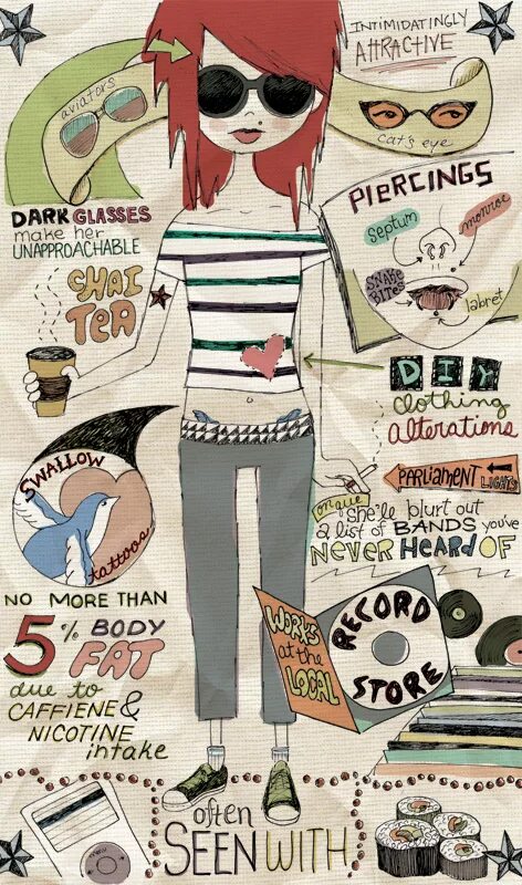 хипстер текст