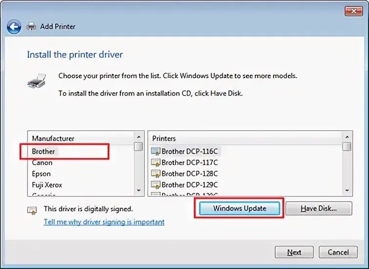 Windows 7 установить драйвер принтера. Драйвер х7.