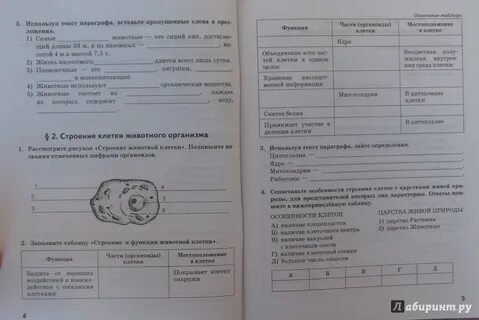 Биология 7 класс тихоновой