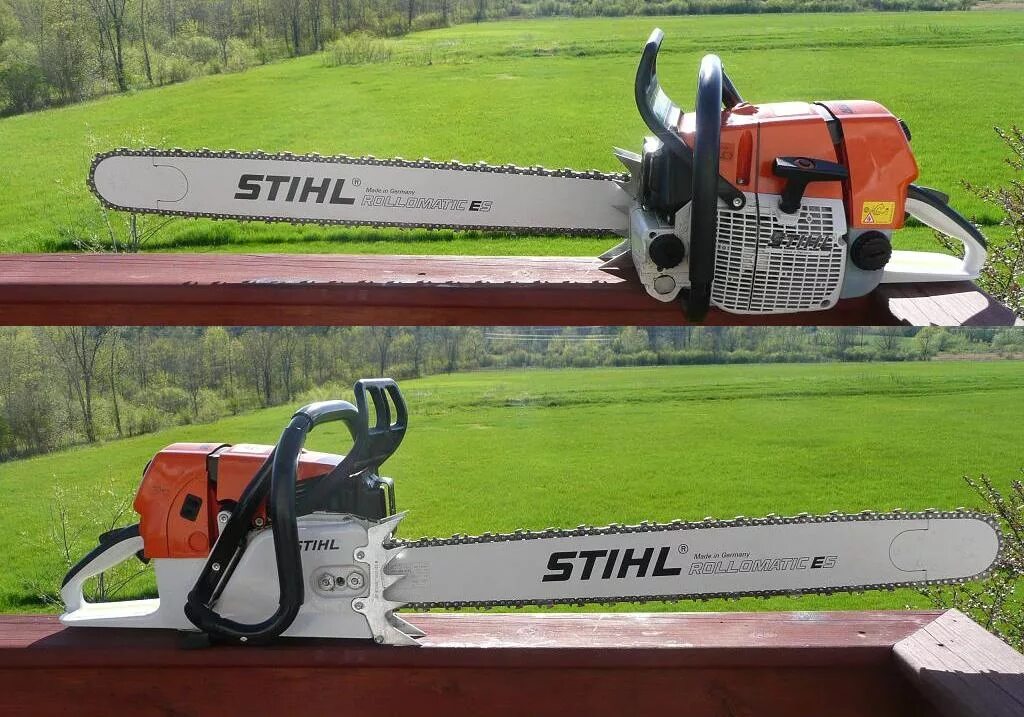 Бензопила Stihl с длинной шиной. Шина у цепной пилы штиль. Шина для бензопилы ms660. Пила штиль с удлиненной шиной.