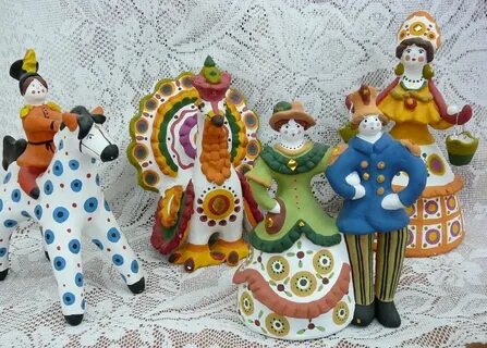 Расписные глиняные игрушки