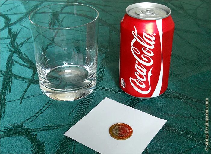 опыт монеты и кока колы. монета кока кола. Cool drink cola монетка.