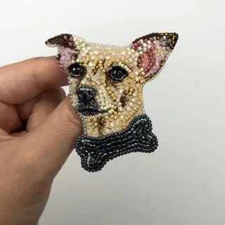 Собака из бисера