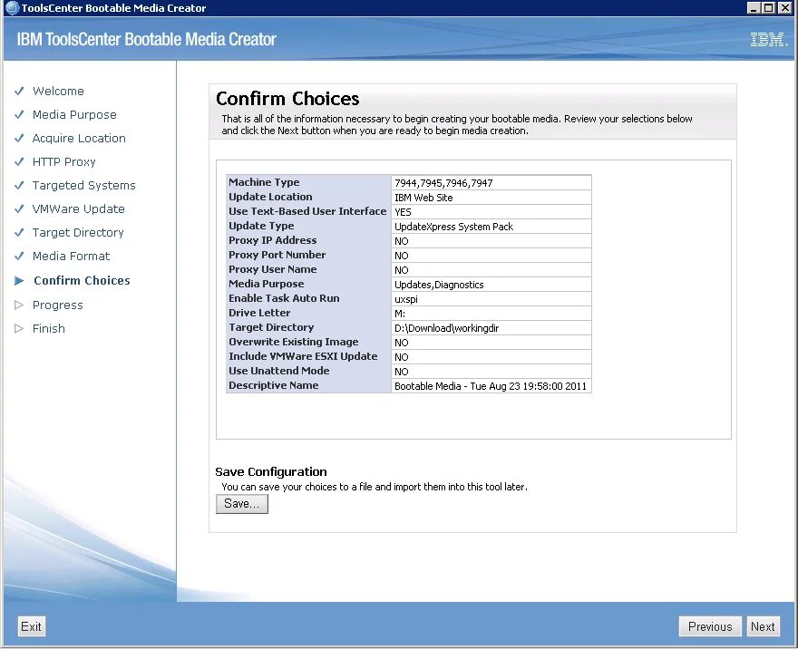 Target directory. IBM Toolkit Интерфейс. IBM загрузка. IBM software CD image. IBM update Express System Pack.