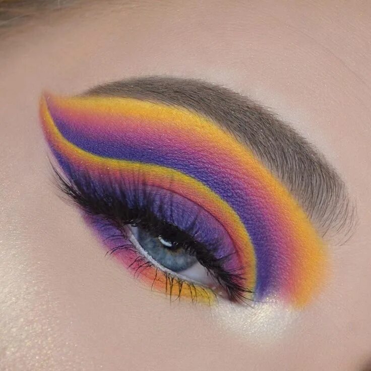 Красивый макияж 6 лет радужный can not wait to recreate this look with the Electric Pressed Pigment Palette !!