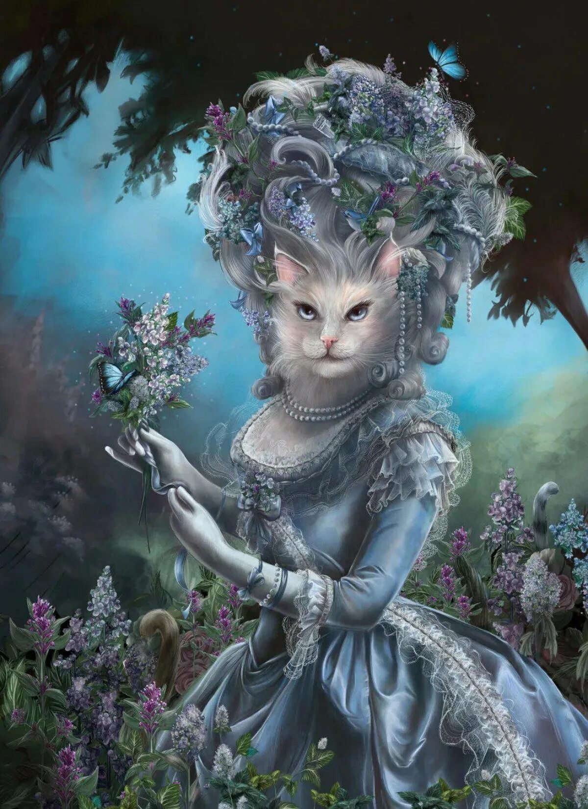 Кошечки королевы. Художник Christina Hess.