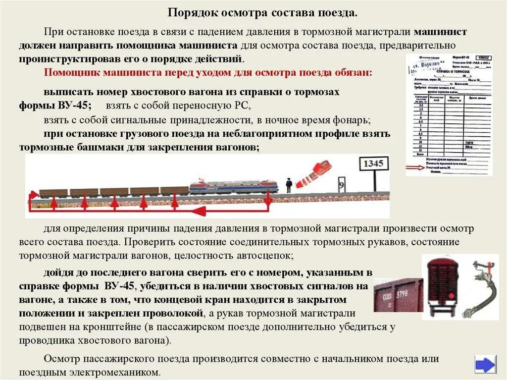 Тормозных башмаков грузового вагона схема. Порядок осмотра состава поезда. Ограждение грузового поезда. Порядок закрепления поезда. Выключение участков пути производится