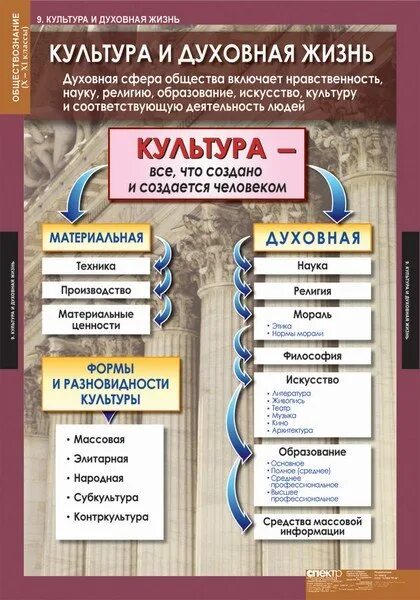 Области культуры обществознание 6 класс. Обществознание. Обществознание плакат. Наглядные пособия по обществознанию. Таблица культура и духовная жизнь общества Обществознание.