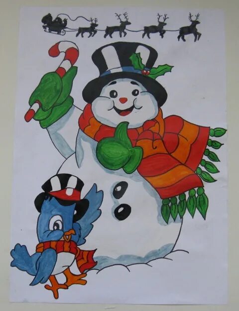 снеговик красками на ватмане. нарисовать снеговика на ватмане. второй класс снеговик акварелью. школа снеговиков рисунки. рисунки снеговика на новый год красками.