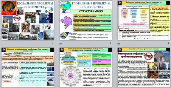 Глобальные проблемы тест 6 класс