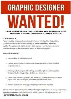 Job advert