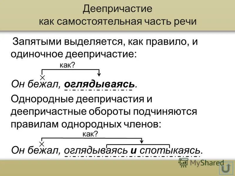 Как найти деепричастие. Деепричастный оборот выделяется запятыми. деепричастие в русском языке примеры. презентация на тему деепричастие. деепричастие и деепричастный оборот правило.