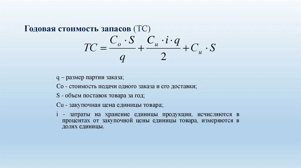 Среднегодовая цена товара. Годовая стоимость запасов. Стоимость запасов формула. Годовая стоимость хранения запаса формула. Годовые затраты на хранение запасов.