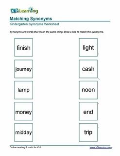 Match the synonyms