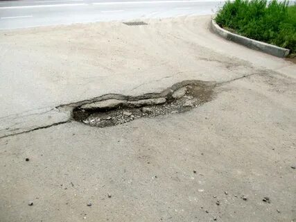 Допустимый размер ямы на дороге
