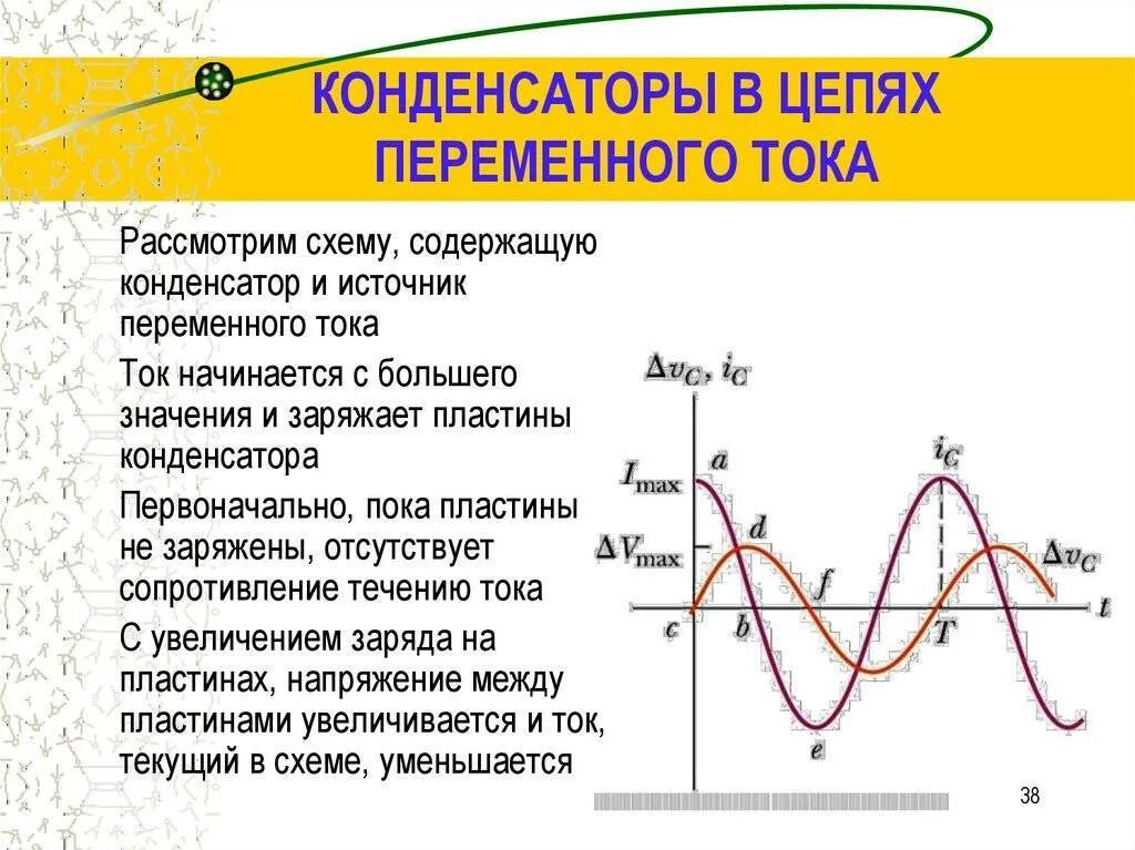 Формула тока в цепи переменного тока с конденсатором. Конденсатор в сети переменного напряжения. Конденсатор в цепи переменного тока 11 класс. Формула емкости конденсатора в цепи переменного тока. Конденсатор резистор источник тока эл цепь.