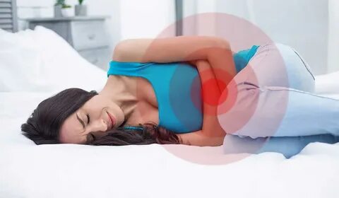 Woman hot bed lying