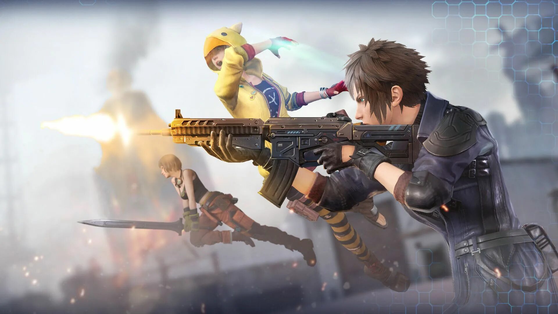 Ffvii the first soldier. Final fantasy soldier. Солдаты ff7. Битва поколений 7. Battle royale роман.