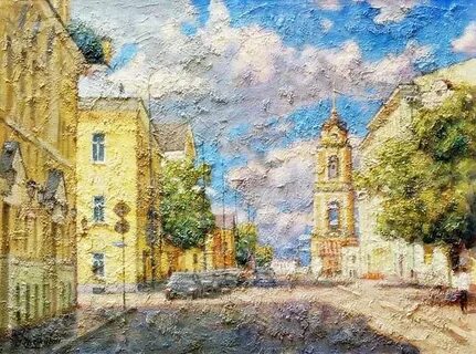Улица картина маслом