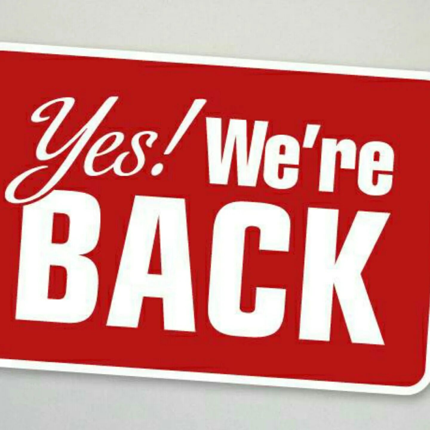 Go back to be your. Be back. we were on a break. we are. we&#039;re.