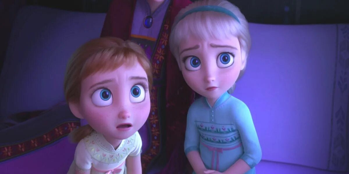 Frozen 10. Elsa as a Kid with Anna.