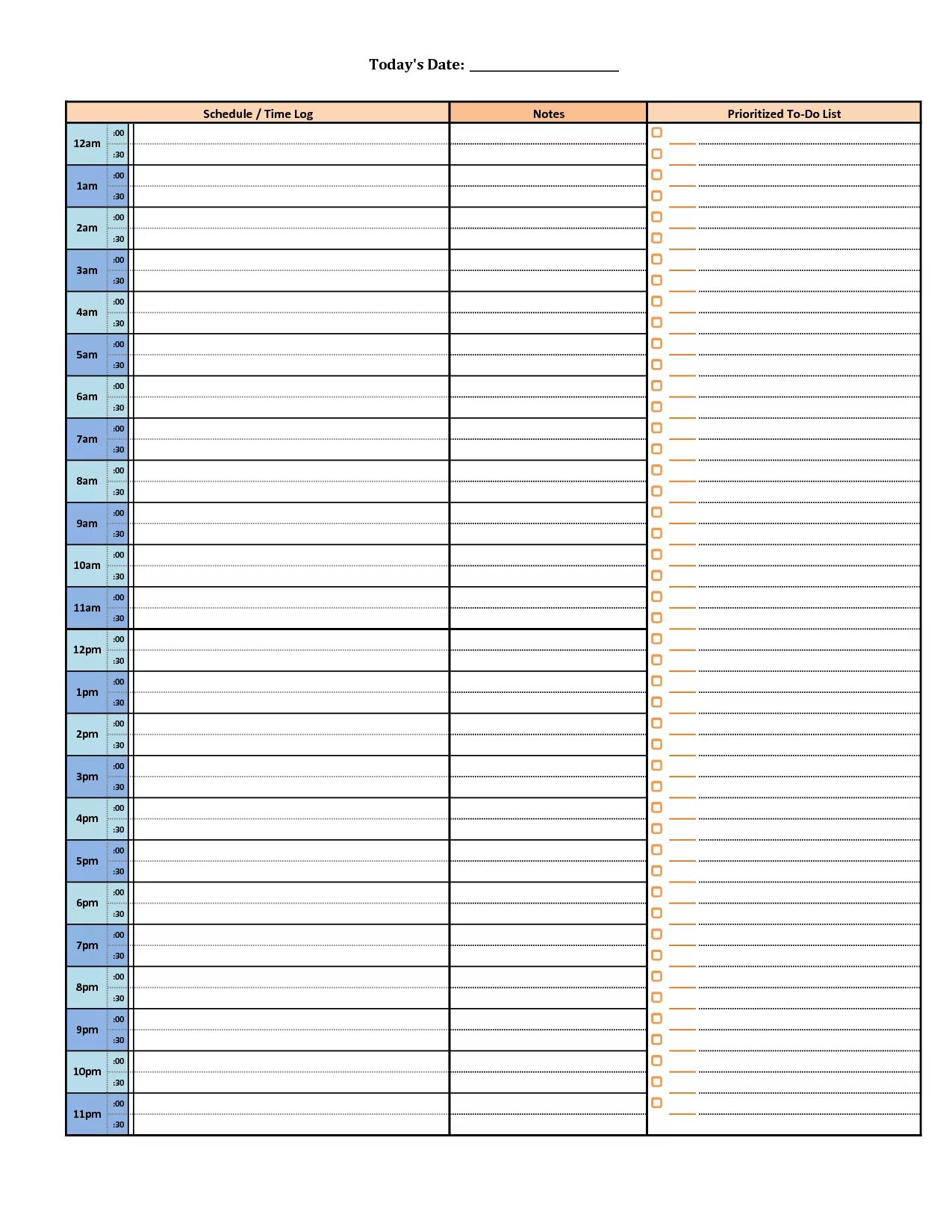 Daily calendar