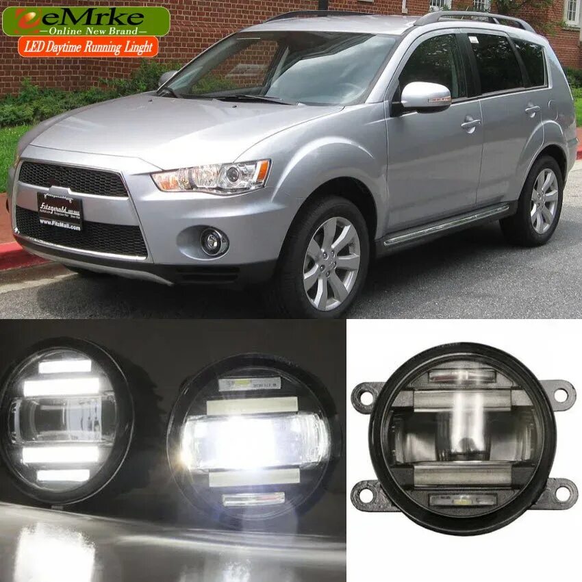 Mitsubishi Outlander XL 2010 года ПТФ светодиодные. ПТФ led Mitsubishi Outlander 3. Мицубиси Аутлендер противотуманки светодиоды. Аутлендер ХЛ 2008 год противотуманки led. Противотуманная фара mitsubishi outlander