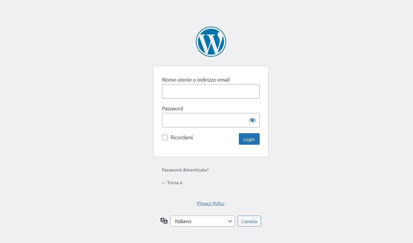 Wordpress авторизация