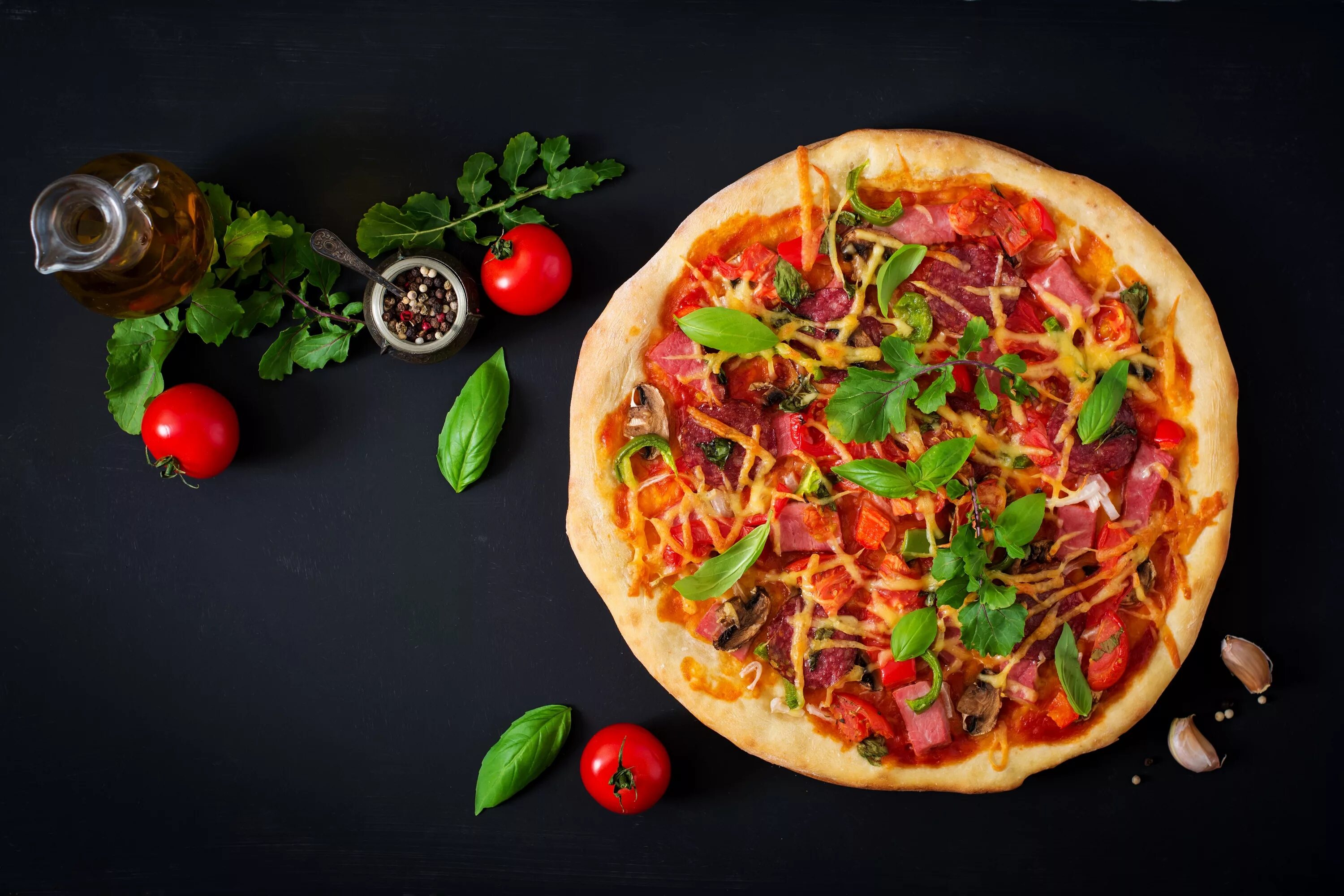HD wallpaper: Food, Pizza, Oil, Still Life, Tomato Pizza, Food, How to make pizz