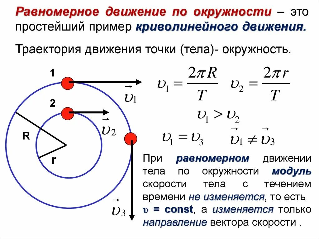 Скорость вращения круга